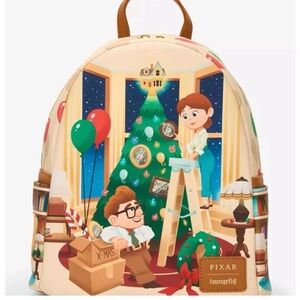 Loungefly Pixar Holiday Scene Backpack Movie Up